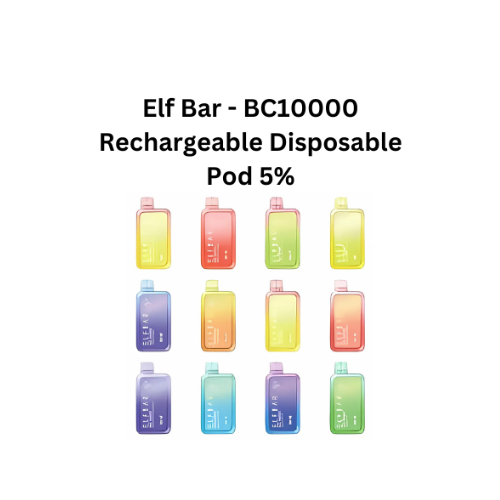 Elf Bar - BC10000 Rechargeable Disposable Pod 5%