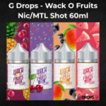 G Drops - Wack O Fruits Nic/MTL Shot 60ml