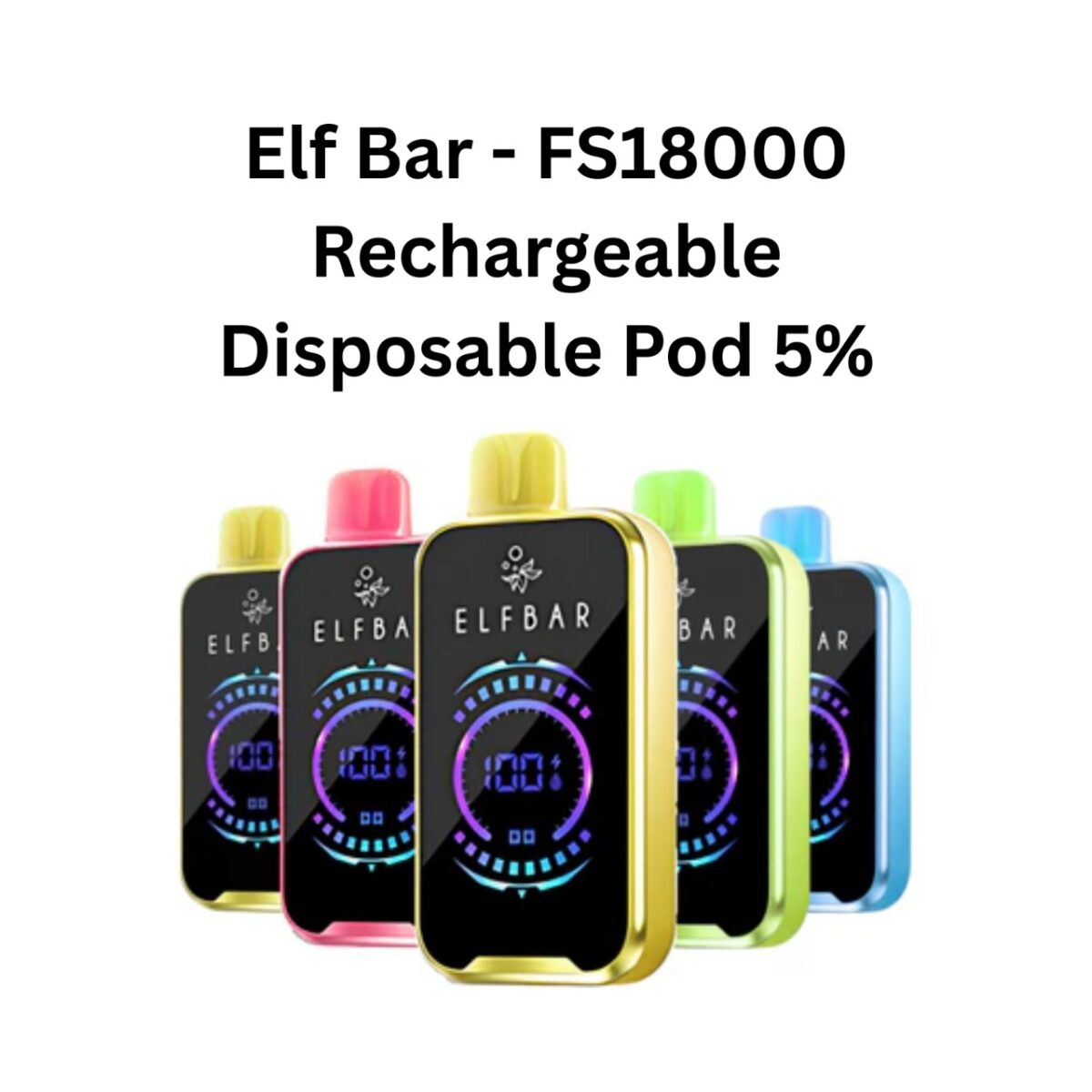 Elf Bar - FS18000 Rechargeable Disposable Pod 5% - Image 1