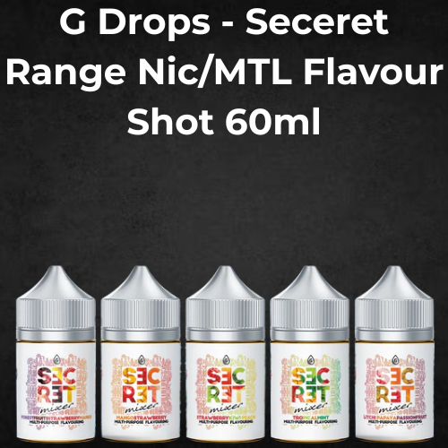 G Drops - Seceret Range Nic/MTL Flavour Shot 60ml